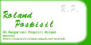 roland pospisil business card